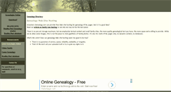 Desktop Screenshot of ancestors-genealogy.com