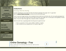 Tablet Screenshot of ancestors-genealogy.com